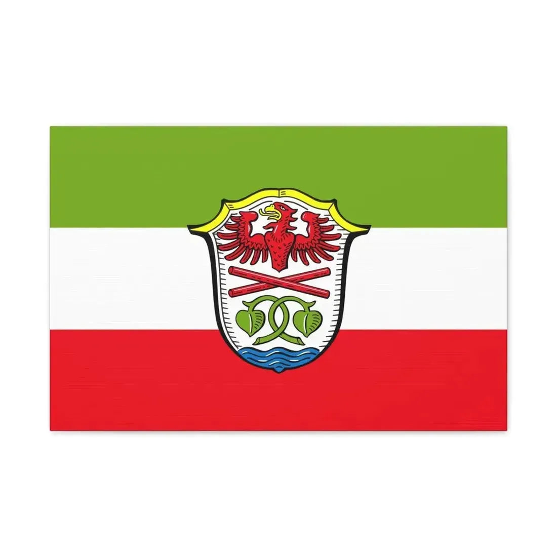 Flag of Miesbach Germany - Canvas Wall Art 24″ x 16″ 1.25" - The Sticker Space