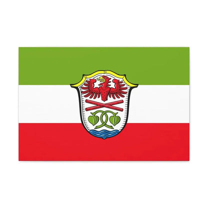 Flag of Miesbach Germany - Canvas Wall Art 24″ x 16″ 1.25" - The Sticker Space