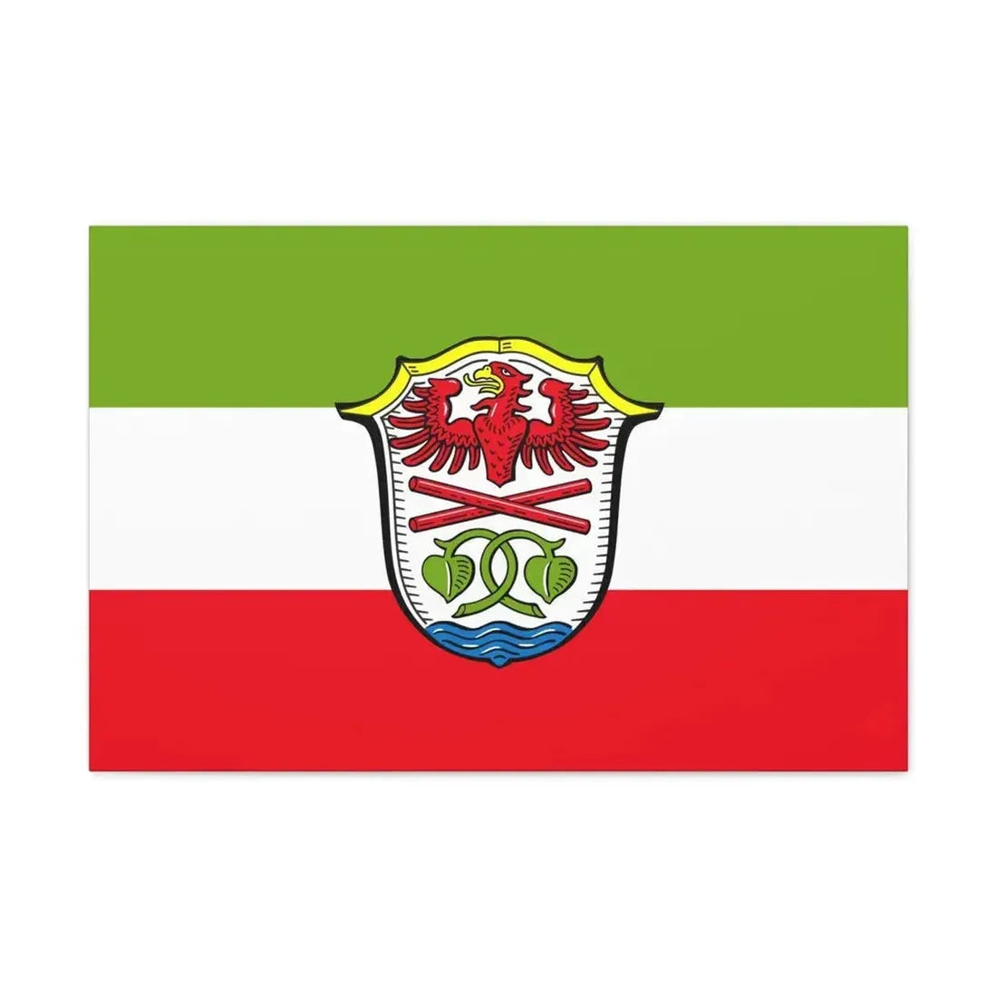 Flag of Miesbach Germany - Canvas Wall Art 30" x 20" 1.25" - The Sticker Space
