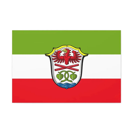 Flag of Miesbach Germany - Canvas Wall Art 36" x 24" 1.25" - The Sticker Space