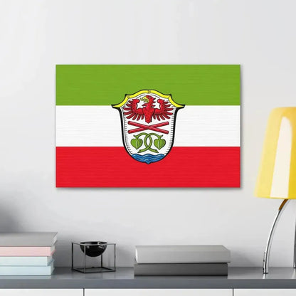 Flag of Miesbach Germany - Canvas Wall Art - The Sticker Space