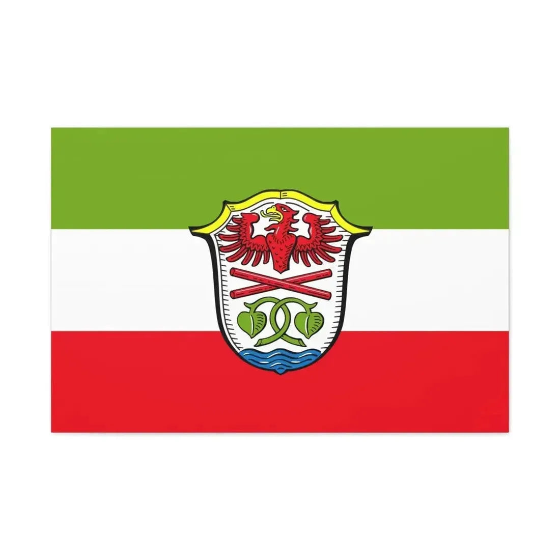 Flag of Miesbach Germany - Canvas Wall Art - The Sticker Space