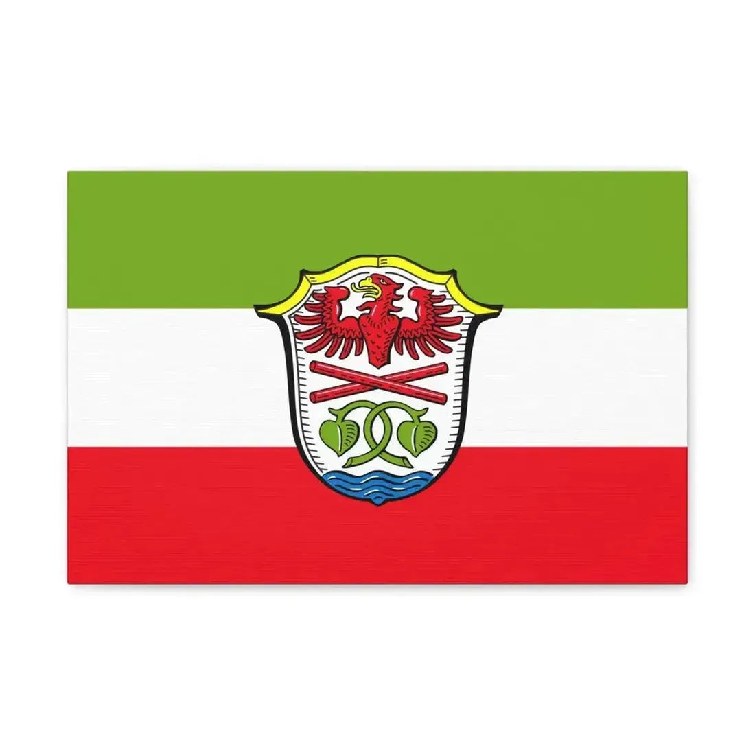 Flag of Miesbach Germany - Canvas Wall Art - The Sticker Space