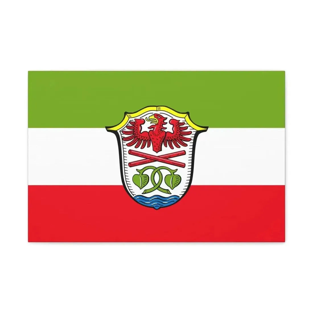 Flag of Miesbach Germany - Canvas Wall Art - The Sticker Space