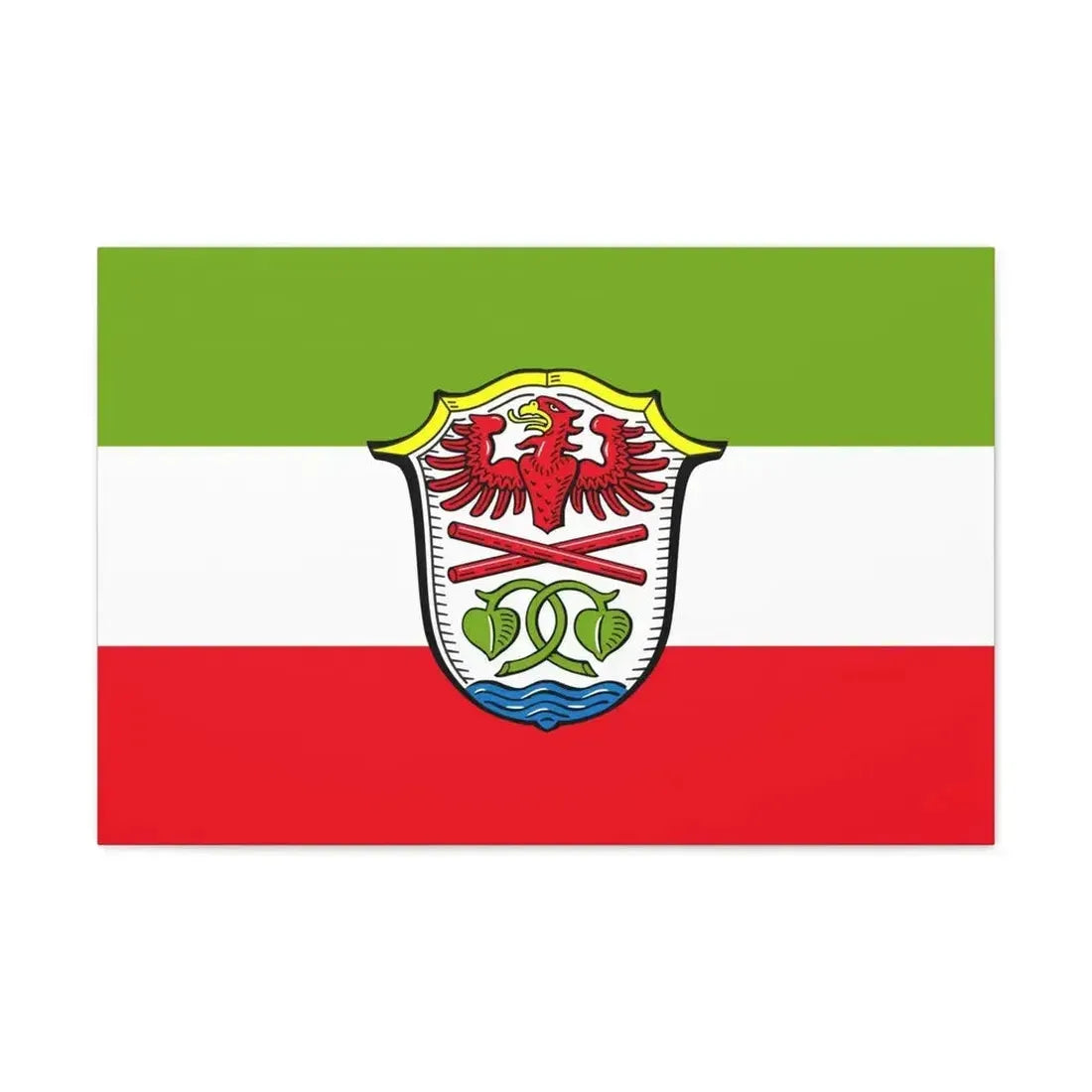 Flag of Miesbach Germany - Canvas Wall Art - The Sticker Space