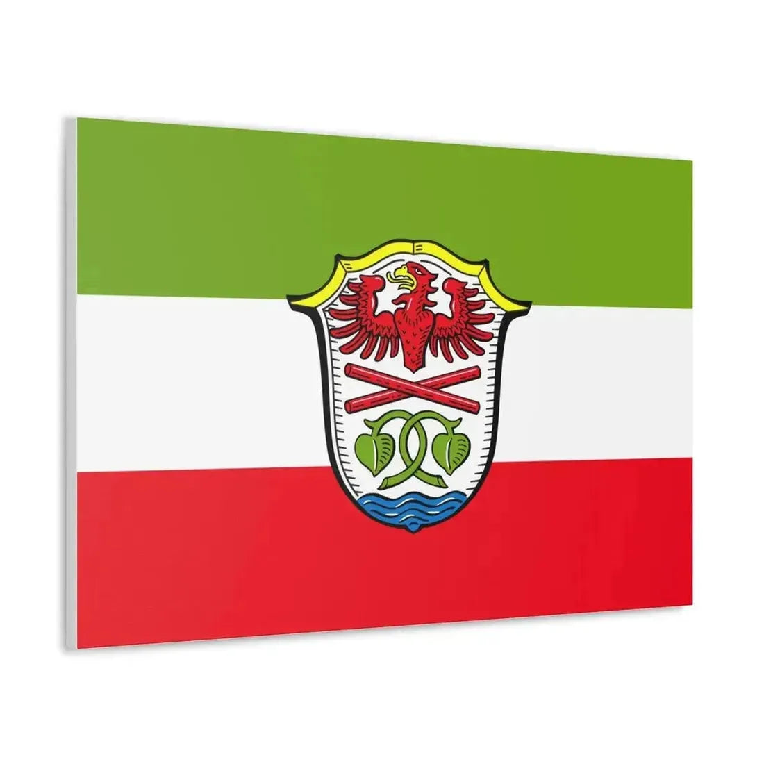 Flag of Miesbach Germany - Canvas Wall Art - The Sticker Space