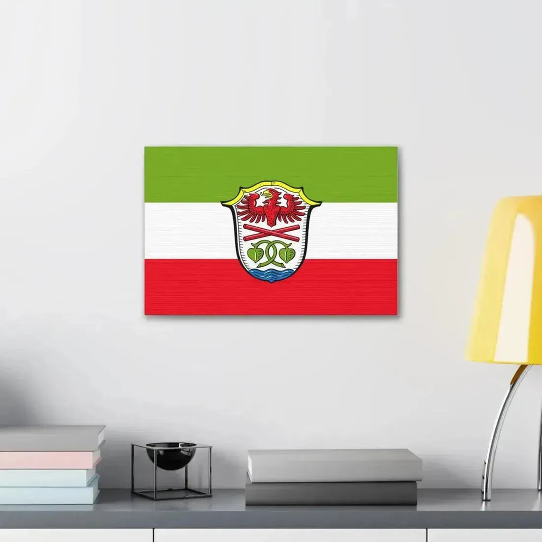 Flag of Miesbach Germany - Canvas Wall Art - The Sticker Space