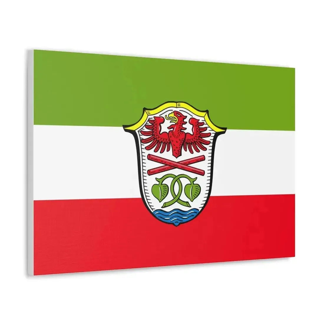 Flag of Miesbach Germany - Canvas Wall Art - The Sticker Space