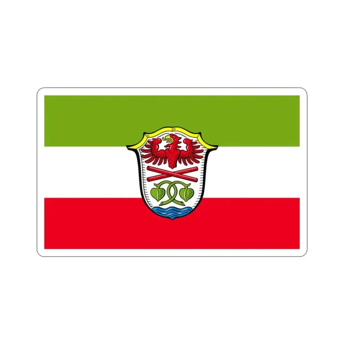 Flag of Miesbach Germany STICKER Vinyl Die-Cut Decal 2 Inch - The Sticker Space