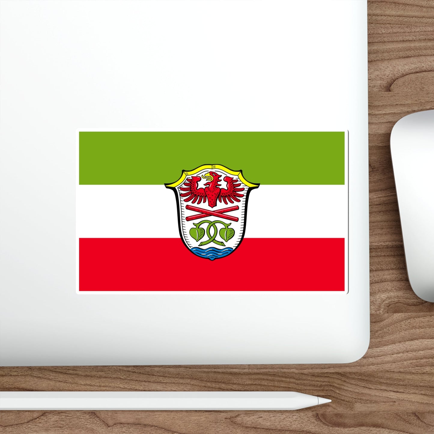 Flag of Miesbach Germany STICKER Vinyl Die-Cut Decal-The Sticker Space