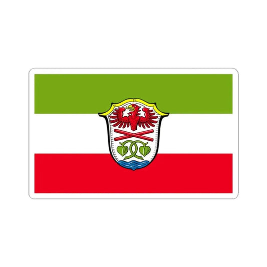 Flag of Miesbach Germany - STICKER Vinyl Kiss-Cut Decal 2 Inch White - The Sticker Space