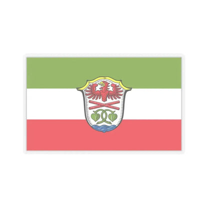 Flag of Miesbach Germany - STICKER Vinyl Kiss-Cut Decal 3 Inch Transparent - The Sticker Space