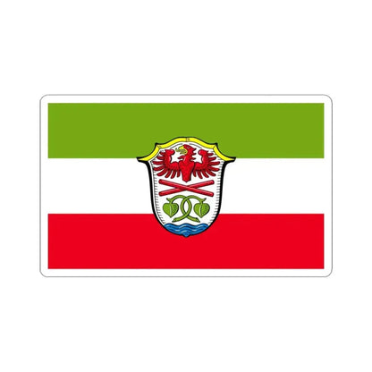 Flag of Miesbach Germany - STICKER Vinyl Kiss-Cut Decal 3 Inch White - The Sticker Space