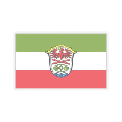 Flag of Miesbach Germany - STICKER Vinyl Kiss-Cut Decal 4 Inch Transparent - The Sticker Space