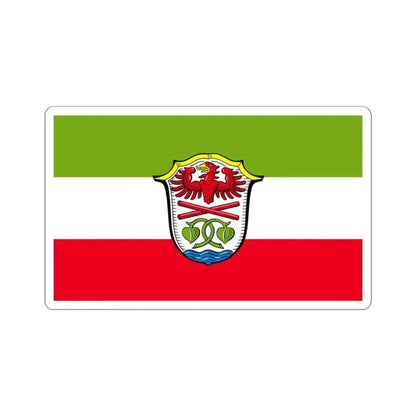 Flag of Miesbach Germany - STICKER Vinyl Kiss-Cut Decal 4 Inch White - The Sticker Space
