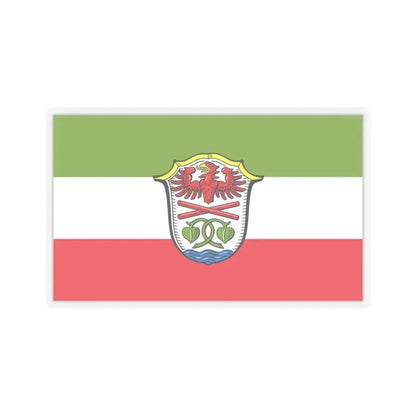 Flag of Miesbach Germany - STICKER Vinyl Kiss-Cut Decal 6 Inch Transparent - The Sticker Space