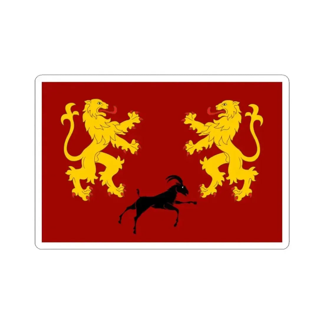 Flag of Mihranids (Azerbaijan) STICKER Vinyl Kiss-Cut Decal 3 Inch White - The Sticker Space