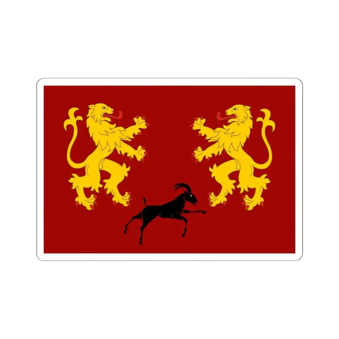 Flag of Mihranids (Azerbaijan) STICKER Vinyl Kiss-Cut Decal 6 Inch White - The Sticker Space