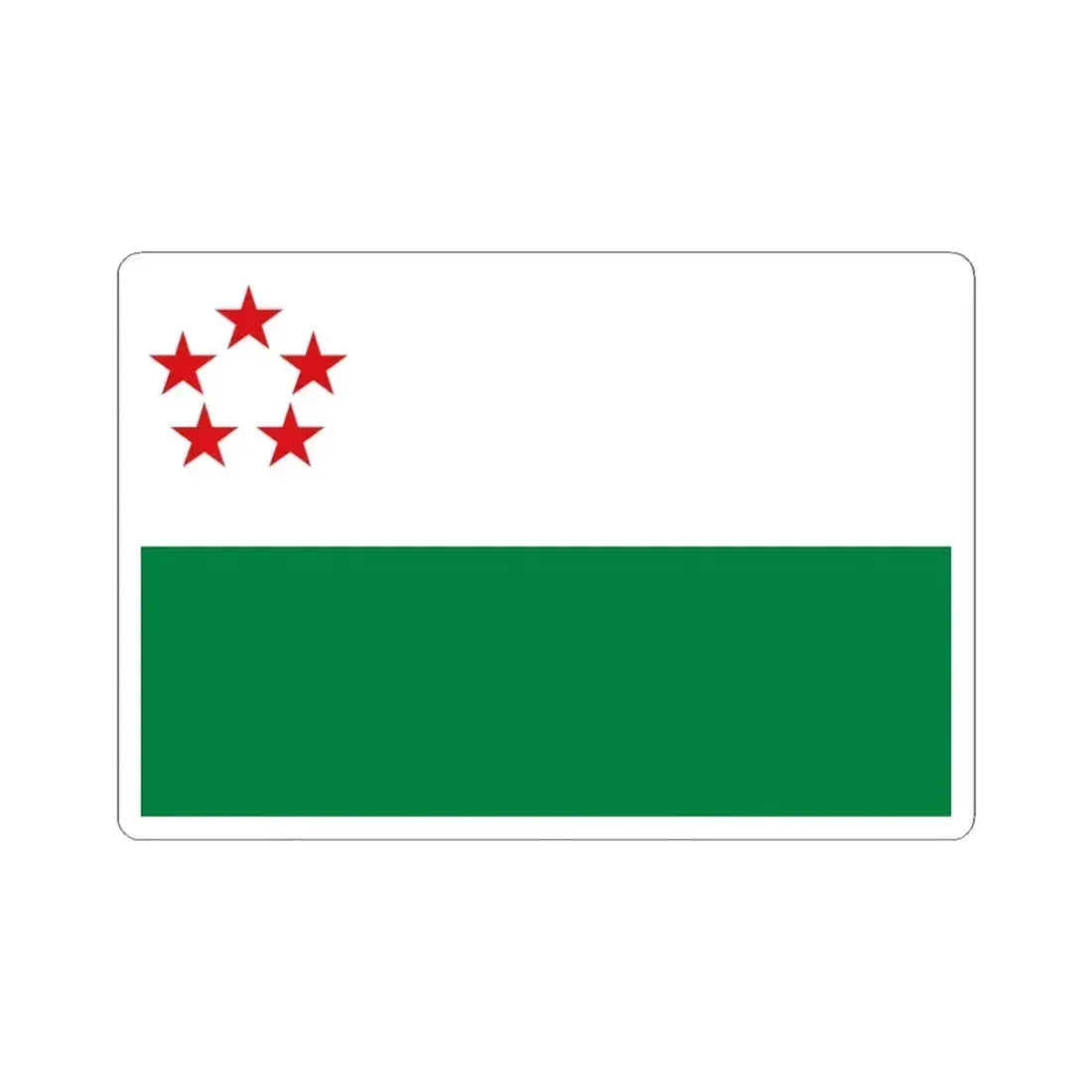 Flag of Milagro (Ecuador) STICKER Vinyl Kiss-Cut Decal 4 Inch White - The Sticker Space