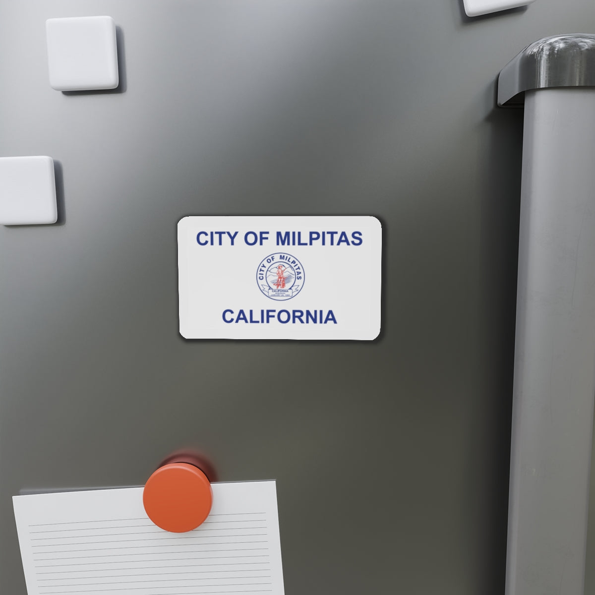 Flag of Milpitas California - Die-Cut Magnet-The Sticker Space