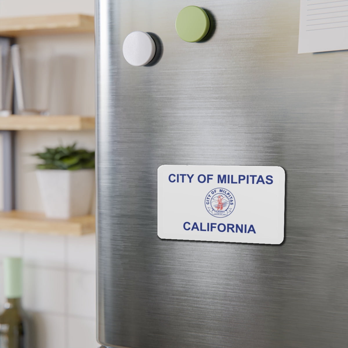 Flag of Milpitas California - Die-Cut Magnet-The Sticker Space