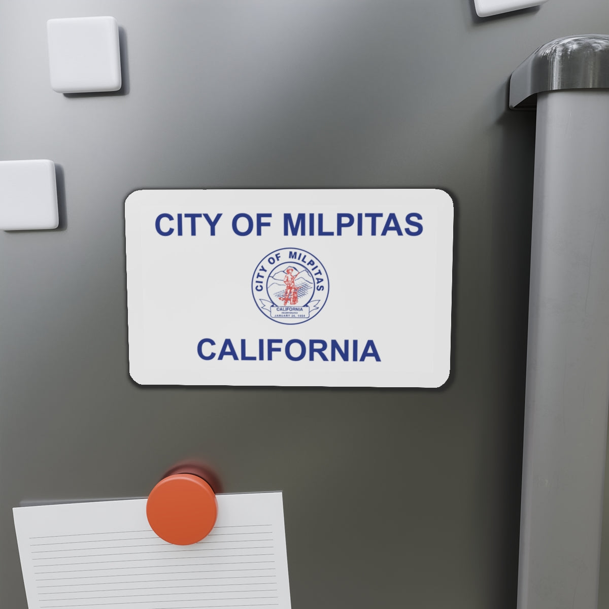 Flag of Milpitas California - Die-Cut Magnet-The Sticker Space