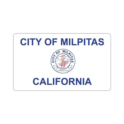 Flag of Milpitas California USA STICKER Vinyl Die-Cut Decal - The Sticker Space