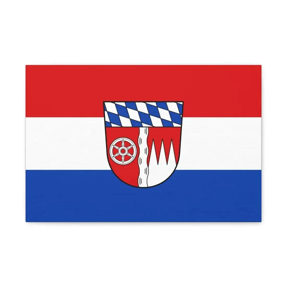 Flag of Miltenberg Germany - Canvas Wall Art 18″ x 12″ 1.25" - The Sticker Space