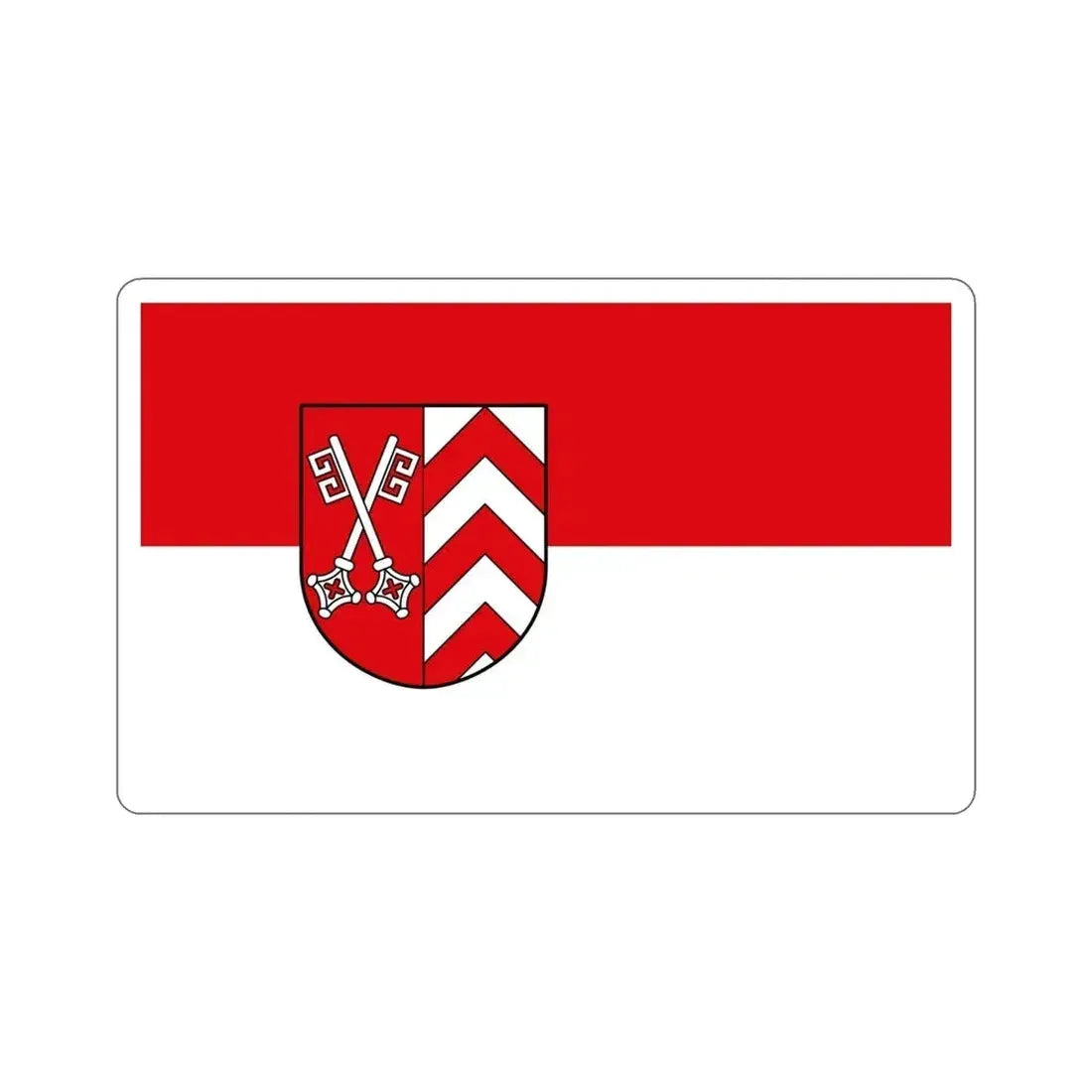 Flag of Minden Lübbecke Germany STICKER Vinyl Die-Cut Decal 4 Inch - The Sticker Space