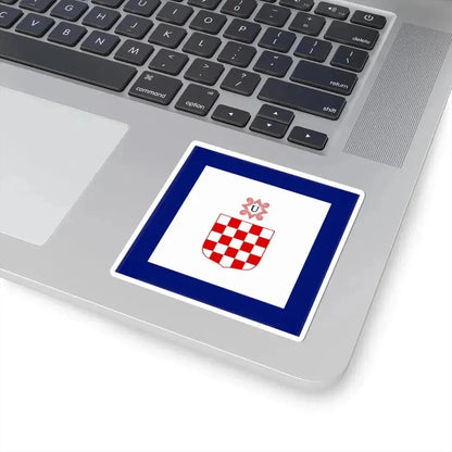 Flag of Minister in Independent State of Croatia (Croatia) STICKER Vinyl Kiss-Cut Decal - The Sticker Space
