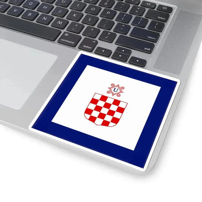 Flag of Minister in Independent State of Croatia (Croatia) STICKER Vinyl Kiss-Cut Decal - The Sticker Space