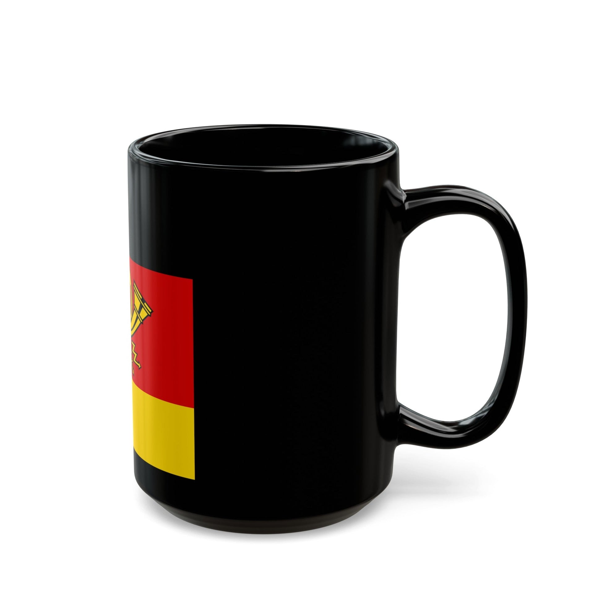 Flag of Minister of Deutsche Bundespost Germany - Black Coffee Mug-The Sticker Space