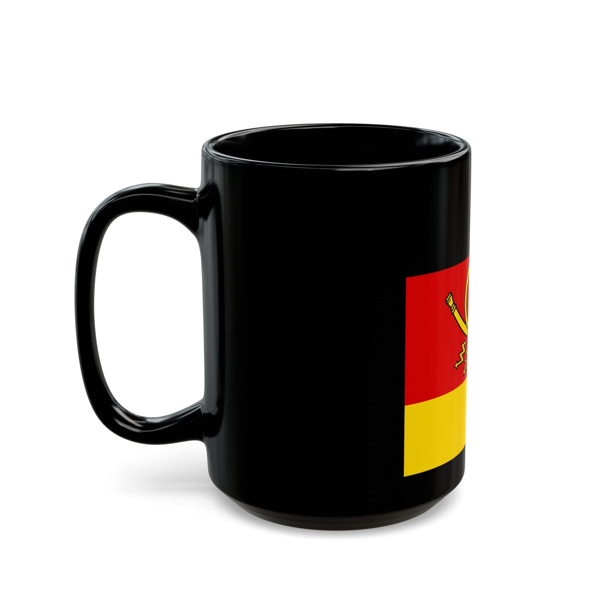 Flag of Minister of Deutsche Bundespost Germany - Black Coffee Mug-The Sticker Space