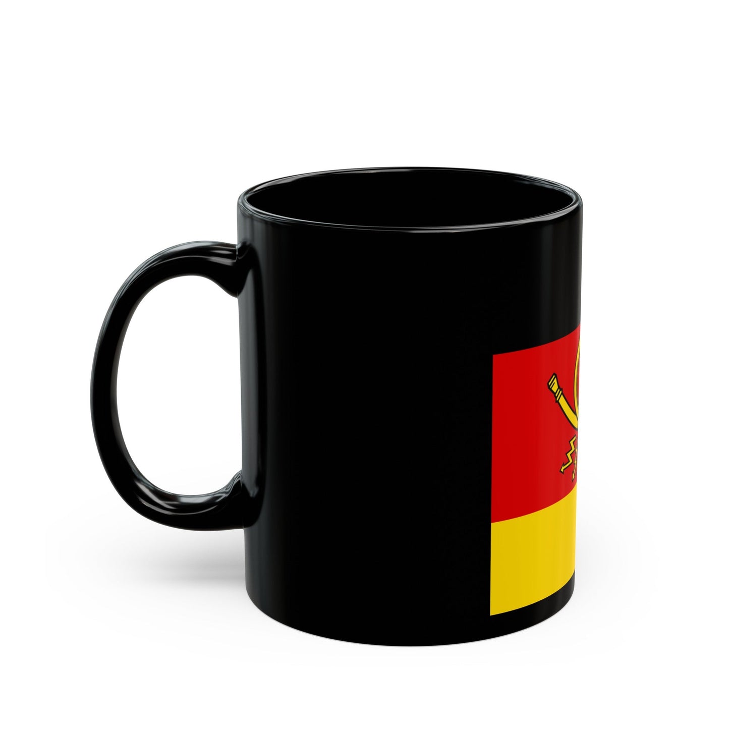 Flag of Minister of Deutsche Bundespost Germany - Black Coffee Mug-The Sticker Space