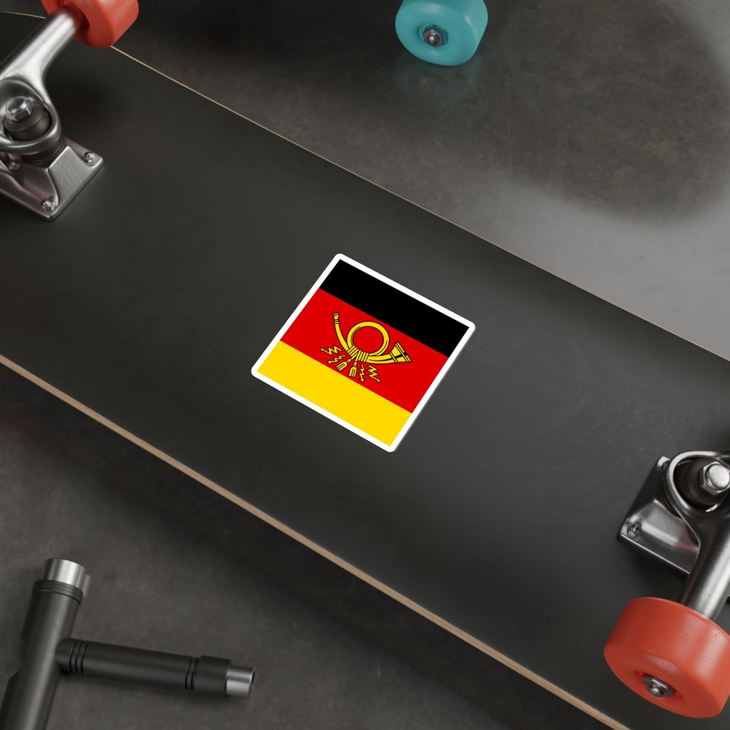 Flag of Minister of Deutsche Bundespost Germany STICKER Vinyl Die-Cut Decal-The Sticker Space