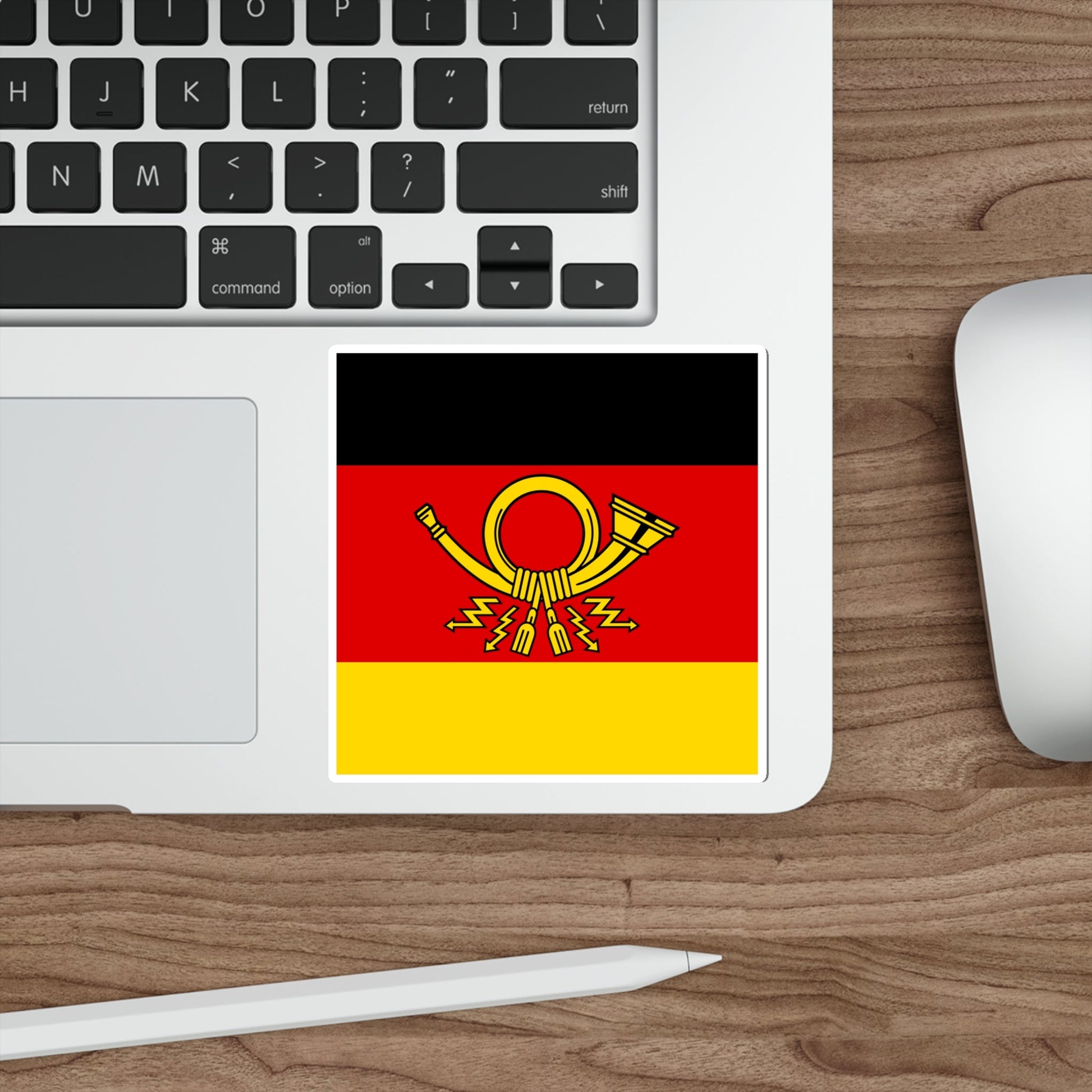 Flag of Minister of Deutsche Bundespost Germany STICKER Vinyl Die-Cut Decal-The Sticker Space