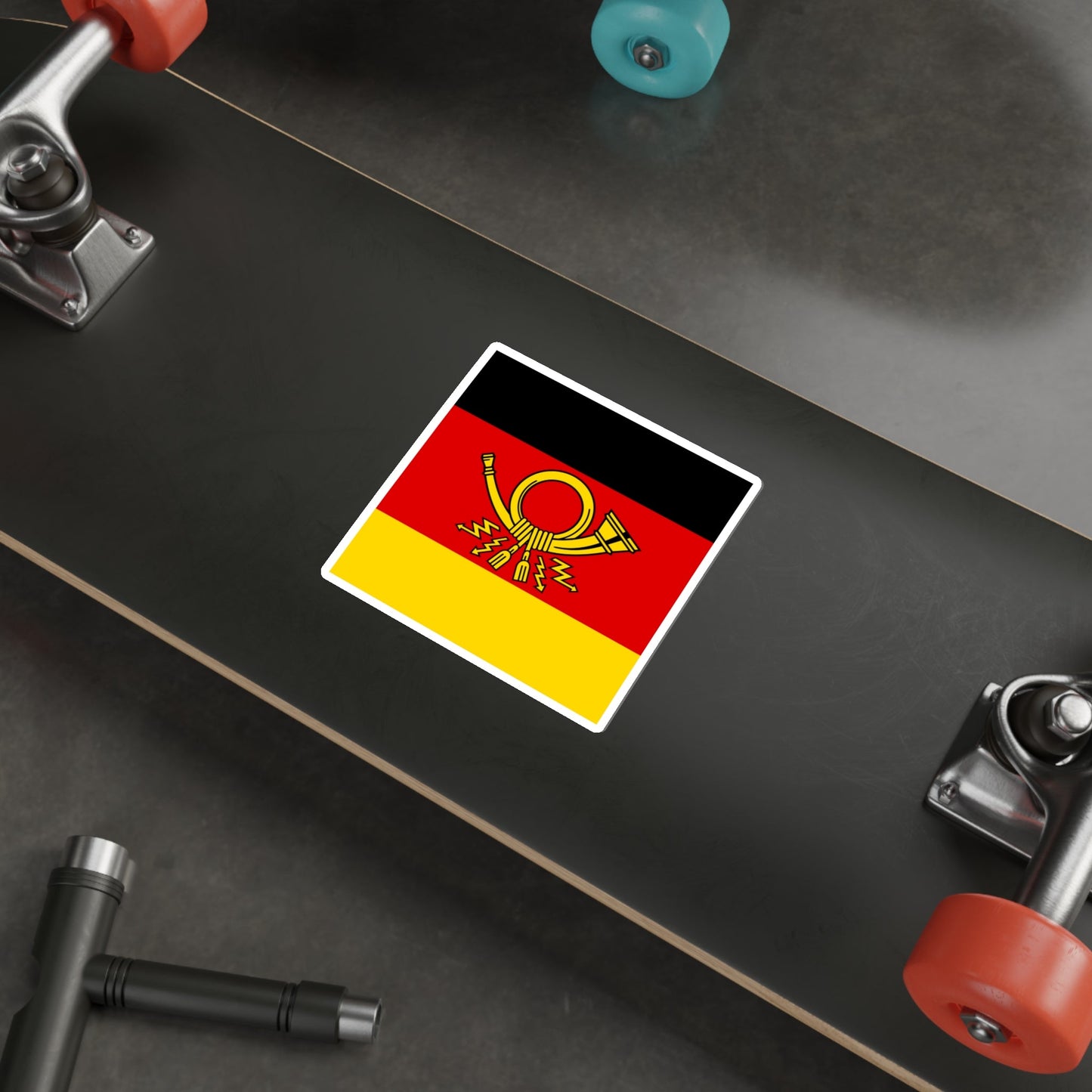 Flag of Minister of Deutsche Bundespost Germany STICKER Vinyl Die-Cut Decal-The Sticker Space