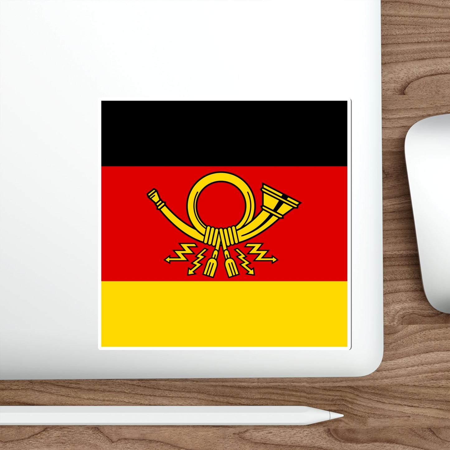 Flag of Minister of Deutsche Bundespost Germany STICKER Vinyl Die-Cut Decal-The Sticker Space