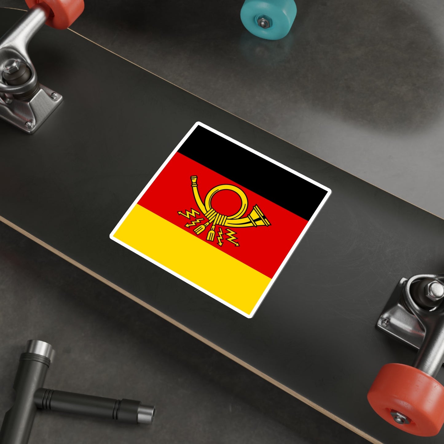 Flag of Minister of Deutsche Bundespost Germany STICKER Vinyl Die-Cut Decal-The Sticker Space