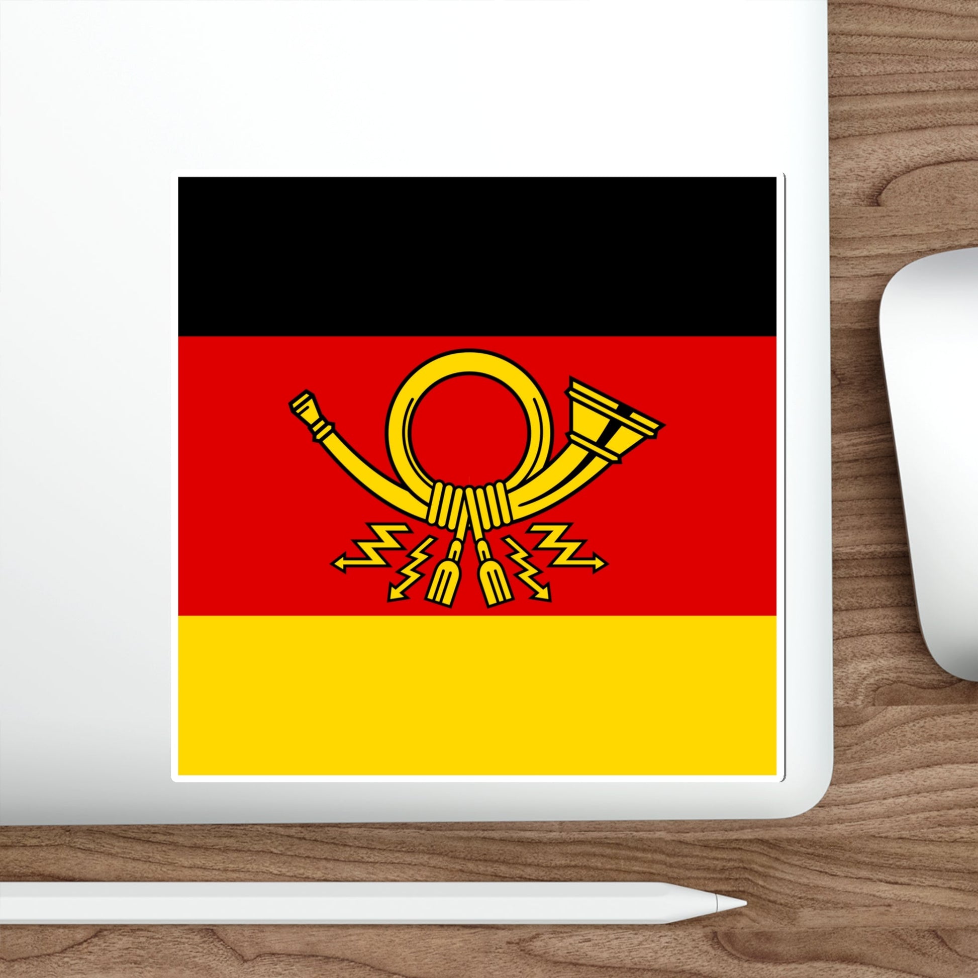 Flag of Minister of Deutsche Bundespost Germany STICKER Vinyl Die-Cut Decal-The Sticker Space