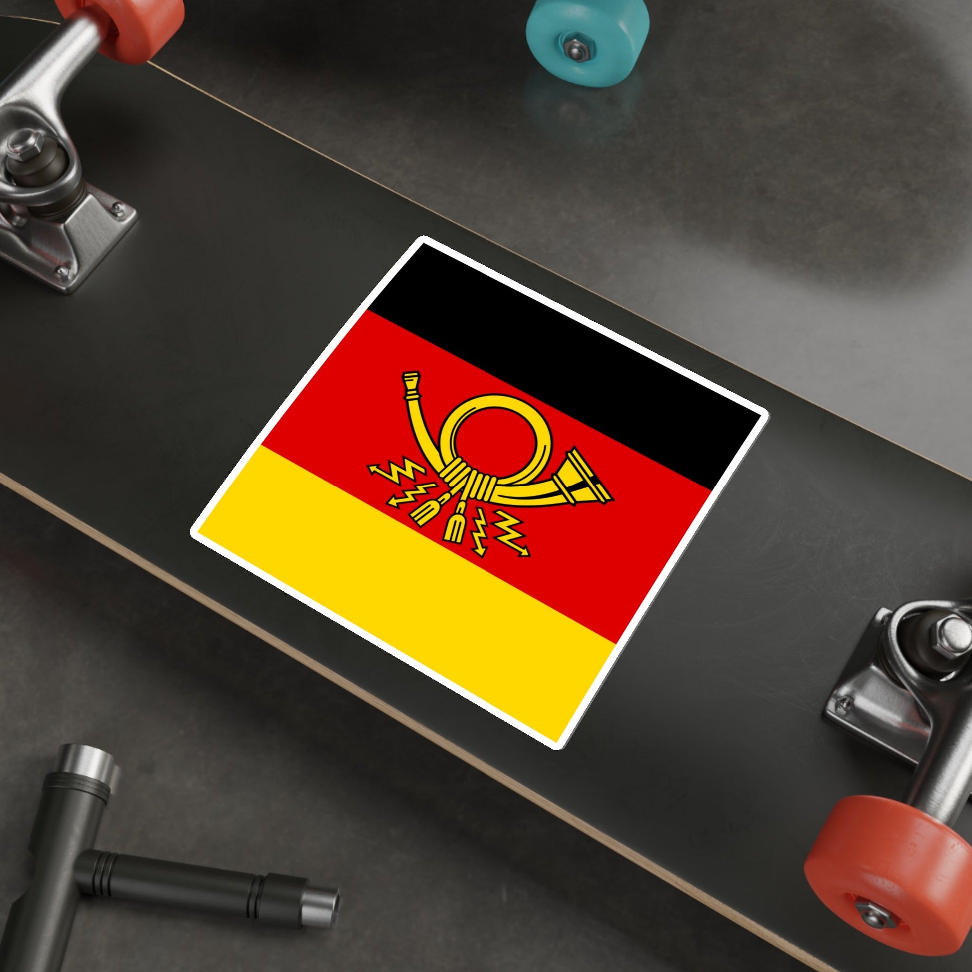 Flag of Minister of Deutsche Bundespost Germany STICKER Vinyl Die-Cut Decal-The Sticker Space