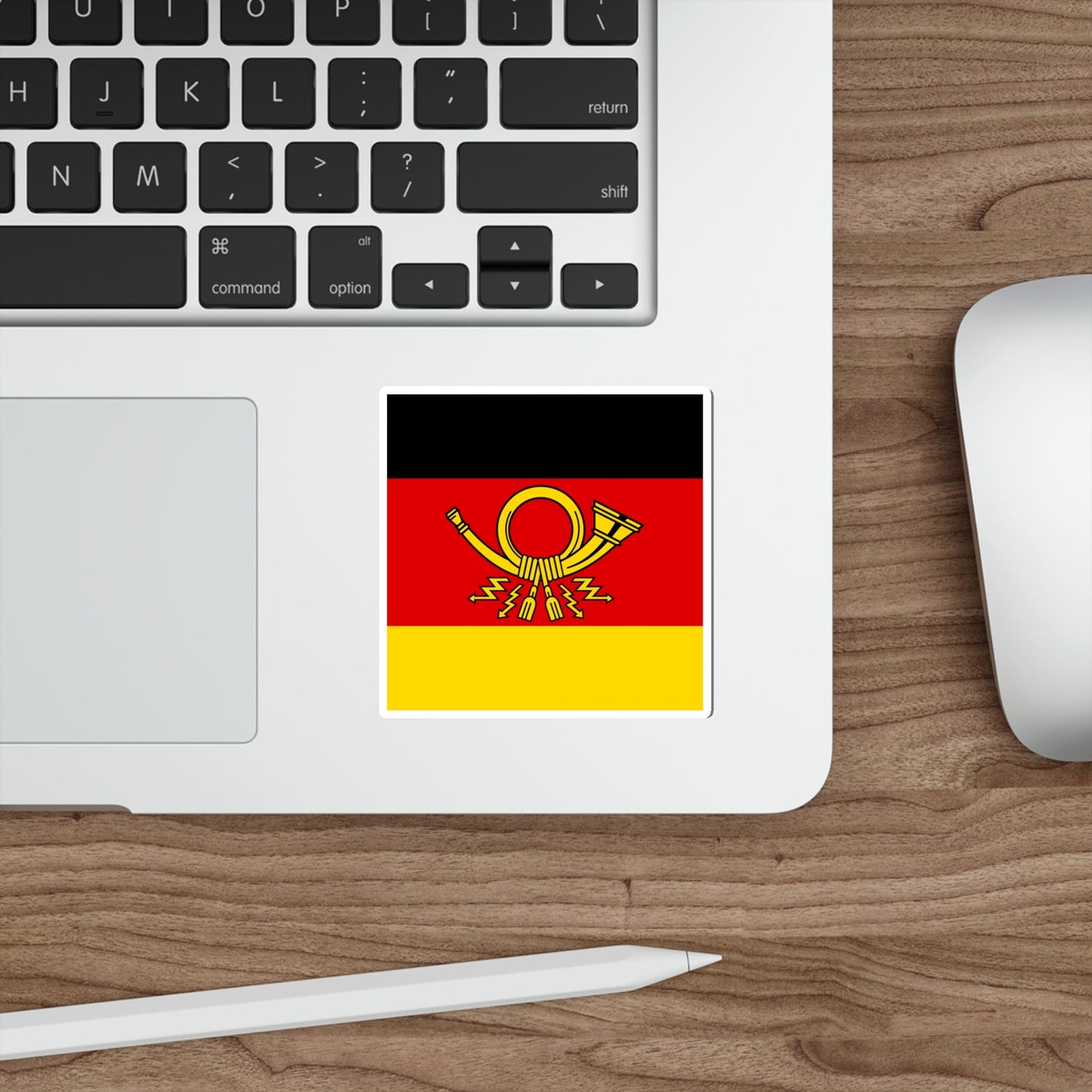 Flag of Minister of Deutsche Bundespost Germany STICKER Vinyl Die-Cut Decal-The Sticker Space