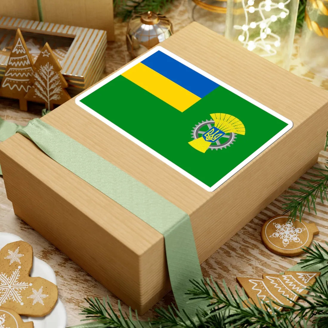 Flag of Ministry of Agrarian Policy and Food of Ukraine (Ukraine) STICKER Vinyl Kiss-Cut Decal - The Sticker Space