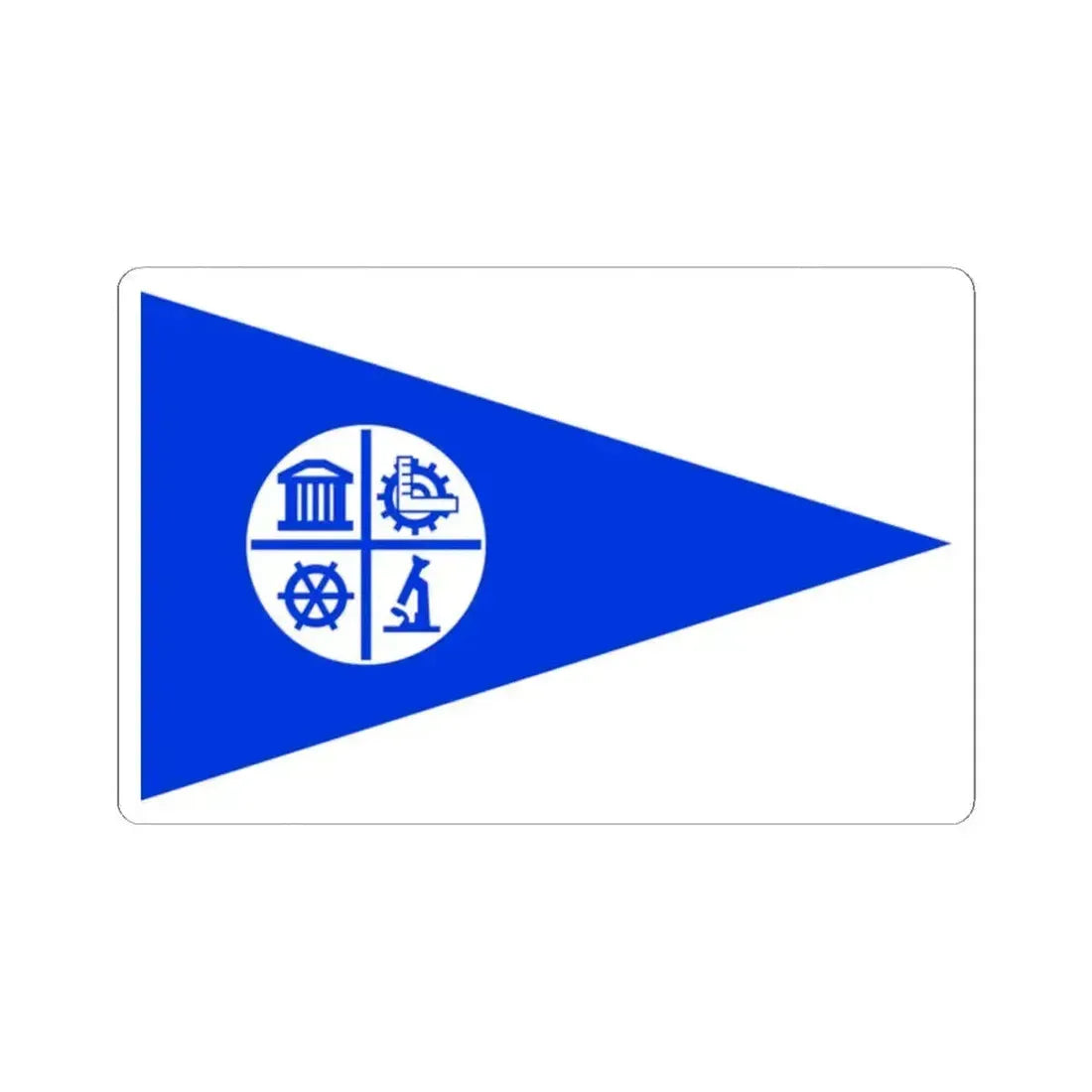 Flag of Minneapolis - STICKER Vinyl Kiss-Cut Decal 2 Inch White - The Sticker Space