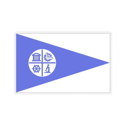 Flag of Minneapolis - STICKER Vinyl Kiss-Cut Decal 3 Inch Transparent - The Sticker Space