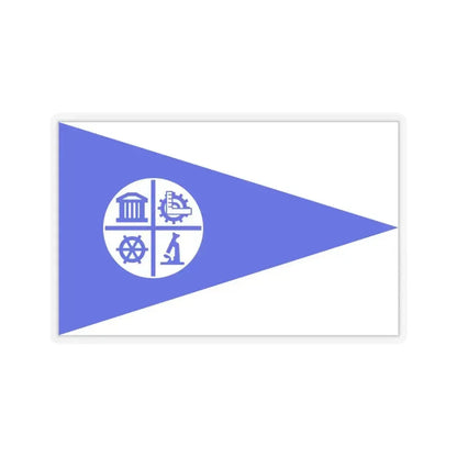 Flag of Minneapolis - STICKER Vinyl Kiss-Cut Decal 4 Inch Transparent - The Sticker Space