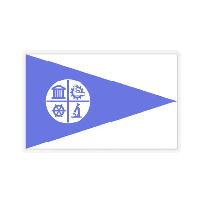 Flag of Minneapolis - STICKER Vinyl Kiss-Cut Decal 6 Inch Transparent - The Sticker Space