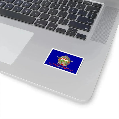Flag of Minnesota 1893 (United States) STICKER Vinyl Kiss-Cut Decal - The Sticker Space