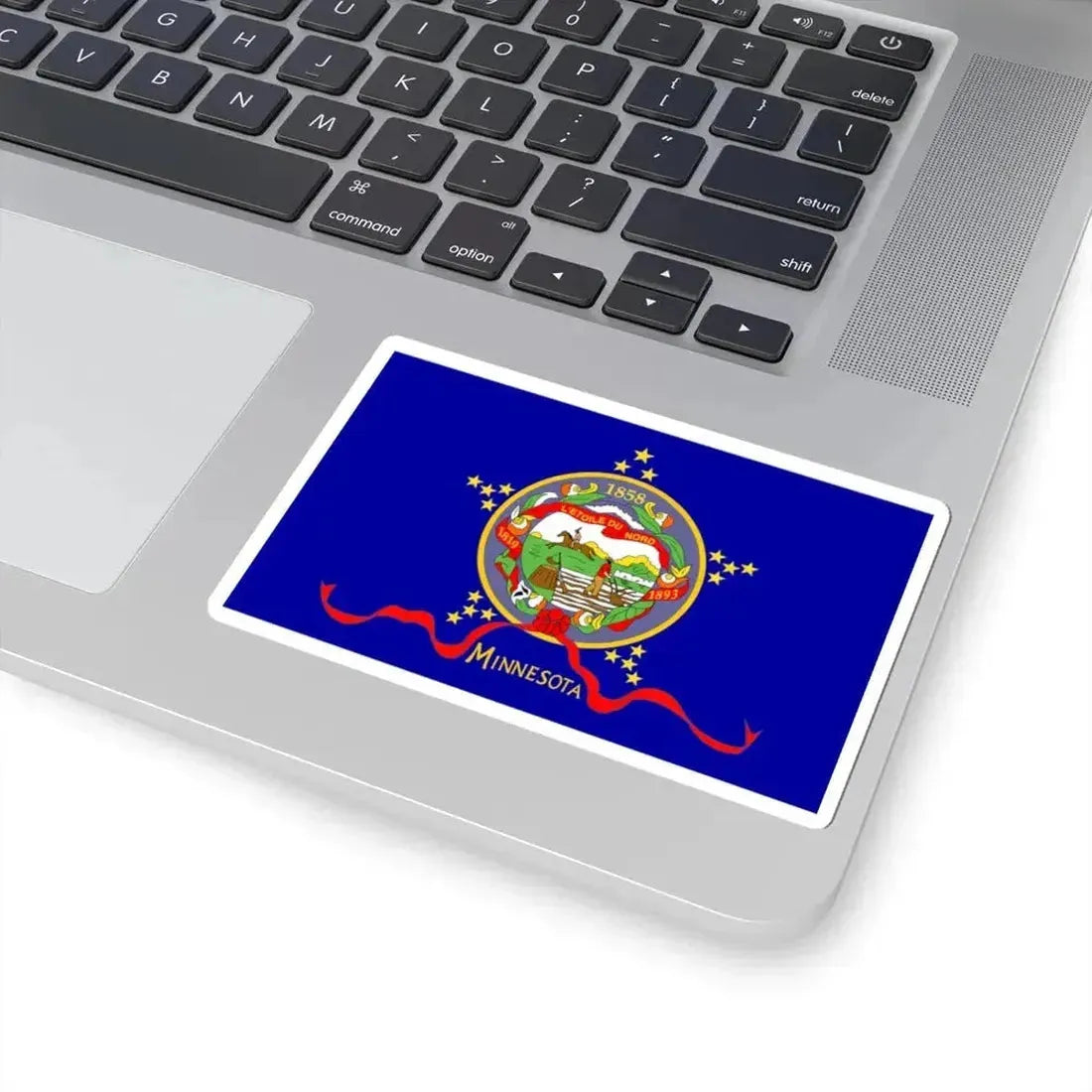Flag of Minnesota 1893 (United States) STICKER Vinyl Kiss-Cut Decal - The Sticker Space