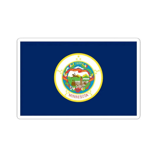 Flag of Minnesota 1957-1983 (United States) STICKER Vinyl Kiss-Cut Decal - The Sticker Space